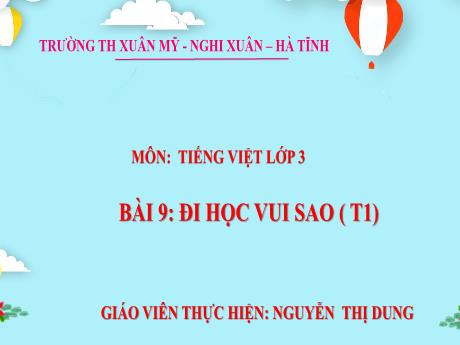 Bài giảng Tiếng Việt Lớp 3 (Kết nối tri thức) - Chủ đề: Cổng trường mở ra - Bài 9: Mở rộng vốn từ về thành thị, nông thôn. Biện pháp so sánh - Nguyễn Thị Dung