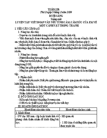 Giáo án các môn Khối 3 - Tuần 22 - Năm học 2023-2024 - Phan Thị Tú Anh