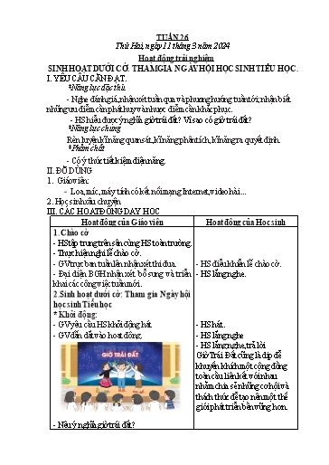 Giáo án các môn Lớp 2 - Tuần 26 - Năm học 2023-2024 - Nguyễn Thị Thanh Huyền