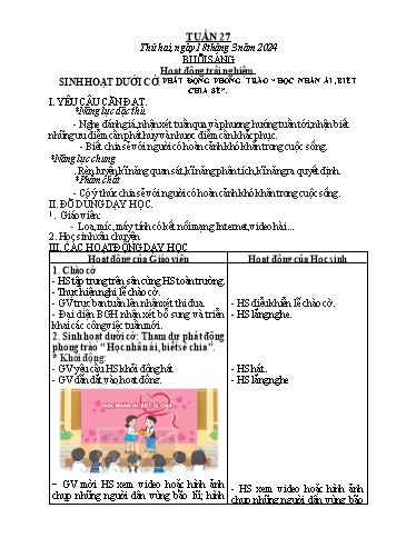 Giáo án các môn Lớp 2 - Tuần 27 - Năm học 2023-2024 - Nguyễn Thị Thanh Huyền