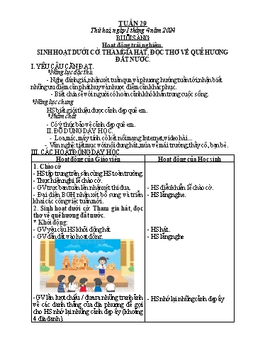 Giáo án các môn Lớp 2 - Tuần 29 - Năm học 2023-2024 - Nguyễn Thị Thanh Huyền