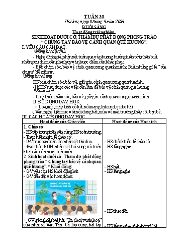 Giáo án các môn Lớp 2 - Tuần 30 - Năm học 2023-2024 - Nguyễn Thị Thanh Huyền