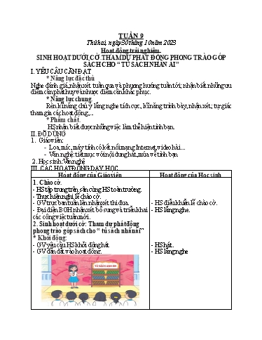 Giáo án các môn Lớp 2 - Tuần 9 - Năm học 2023-2024 - Nguyễn Thị Thanh Huyền