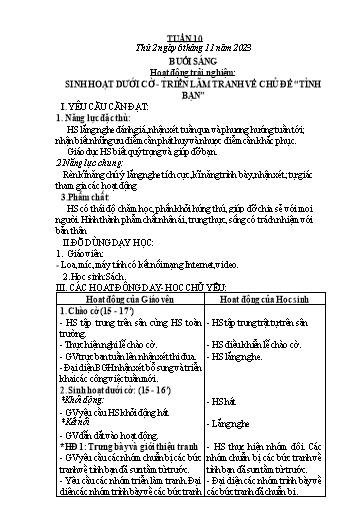 Giáo án các môn Lớp 3 - Tuần 10 - Năm học 2023-2024 - Phan Thị Tú Anh