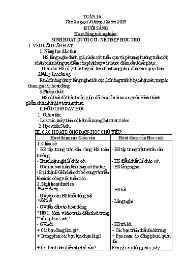 Giáo án các môn Lớp 3 - Tuần 16 - Năm học 2023-2024 - Phan Thị Tú Anh