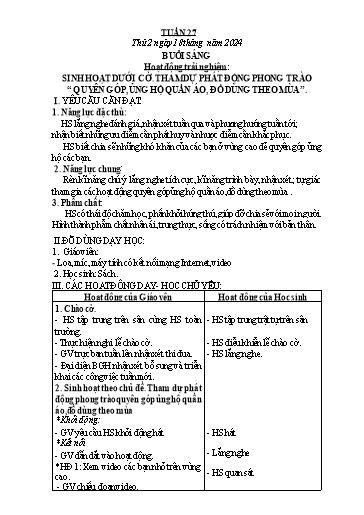 Giáo án các môn Lớp 3 - Tuần 27 - Năm học 2023-2024 - Phan Thị Tú Anh