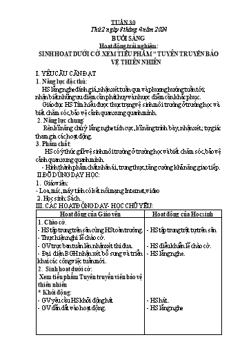 Giáo án các môn Lớp 3 - Tuần 30 - Năm học 2023-2024 - Phan Thị Tú Anh