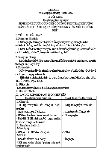 Giáo án các môn Lớp 3 - Tuần 31 - Năm học 2023-2024 - Phan Thị Tú Anh