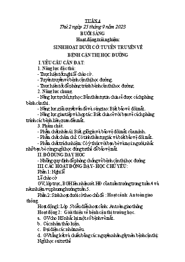 Giáo án các môn Lớp 3 - Tuần 4 - Năm học 2023-2024 - Phan Thị Tú Anh