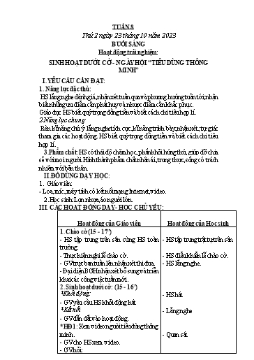 Giáo án các môn Lớp 3 - Tuần 8 - Năm học 2023-2024 - Phan Thị Tú Anh