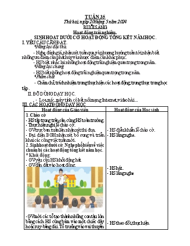 Kế hoạch bài dạy các môn Khối 2 - Tuần 35 - Năm học 2023-2024 - Nguyễn Thị Ngọc Soa
