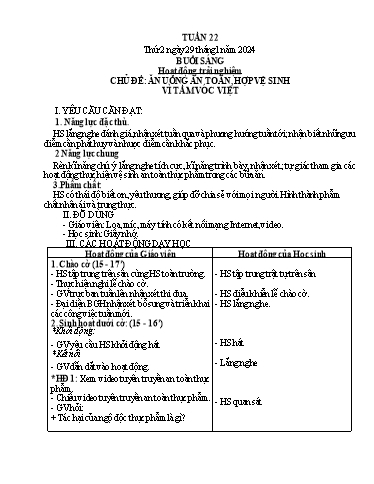 Kế hoạch bài dạy các môn Khối 3 - Tuần 22 - Năm học 2023-2024 - Nguyễn Thị Dung