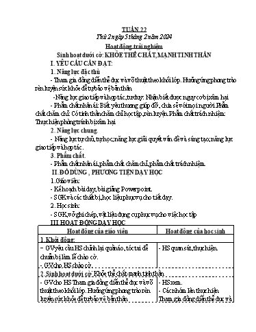 Kế hoạch bài dạy các môn Khối 4 - Tuần 22 - Năm học 2023-2024 - Phạm Thị Hằng