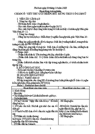 Kế hoạch bài dạy các môn Khối 5 - Tuần 9 - Năm học 2023-2024 - Phan Thị Quỳnh Trang