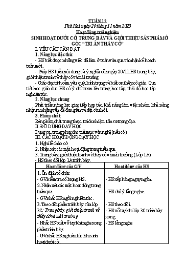 Kế hoạch bài dạy các môn Lớp 1 - Tuần 12 - Năm học 2023-2024 - Nguyễn Thị Phương