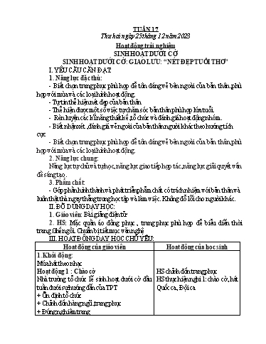 Kế hoạch bài dạy các môn Lớp 1 - Tuần 17 - Năm học 2023-2024 - Lê Thị Kim Hiền