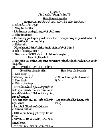 Kế hoạch bài dạy các môn Lớp 1 - Tuần 22 - Năm học 2023-2024 - Lê Thị Kim Hiền