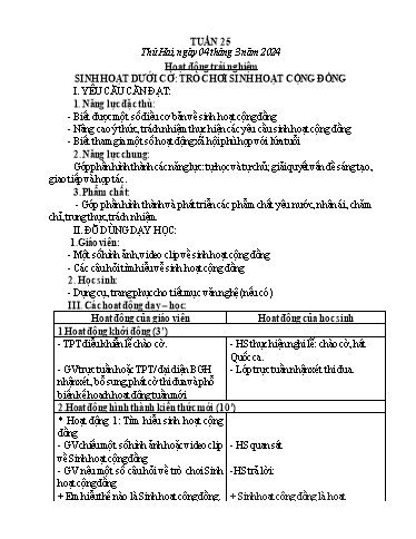 Kế hoạch bài dạy các môn Lớp 1 - Tuần 25 - Năm học 2023-2024 - Nguyễn Thị Phương
