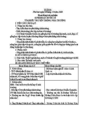 Kế hoạch bài dạy các môn Lớp 1 - Tuần 9 - Năm học 2023-2024 - Lê Thị Kim Hiền