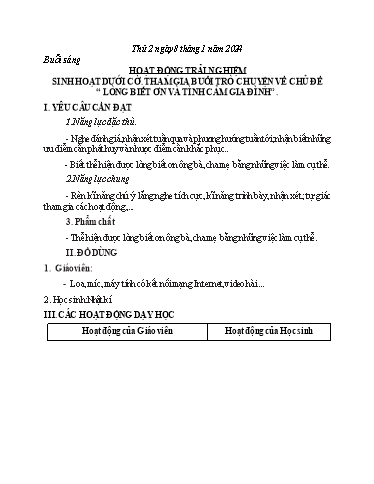 Kế hoạch bài dạy các môn Lớp 2 - Tuần 19 - Năm học 2023-2024 - Nguyễn Thị Ngọc Soa