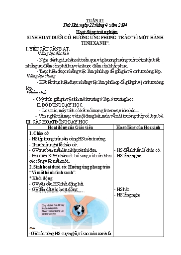 Kế hoạch bài dạy các môn Lớp 2 - Tuần 32 - Năm học 2023-2024 - Nguyễn Thị Ngọc Soa