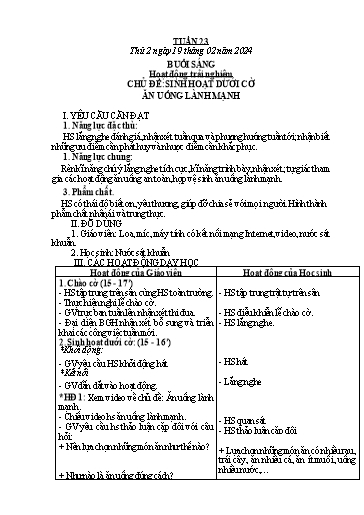 Kế hoạch bài dạy các môn Lớp 3 - Tuần 23 - Năm học 2023-2024 - Nguyễn Thị Dung