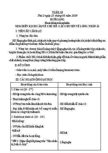Kế hoạch bài dạy các môn Lớp 3 - Tuần 28 - Năm học 2023-2024 - Nguyễn Thị Dung