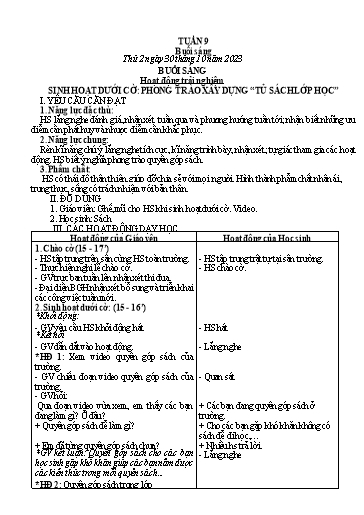 Kế hoạch bài dạy các môn Lớp 3 - Tuần 9 - Năm học 2023-2024 - Nguyễn Thị Dung