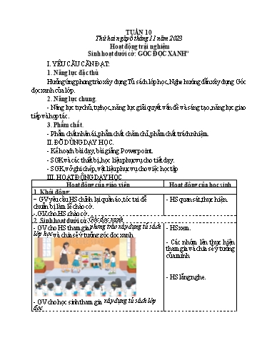 Kế hoạch bài dạy các môn Lớp 4 - Tuần 10 - Năm học 2023-2024 - Phạm Thị Hằng