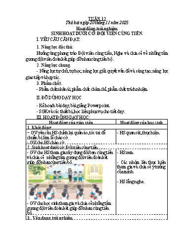 Kế hoạch bài dạy các môn Lớp 4 - Tuần 12 - Năm học 2023-2024 - Võ Thị Hồng Gấm