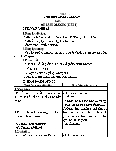 Kế hoạch bài dạy các môn Lớp 4 - Tuần 18 - Năm học 2023-2024 - Võ Thị Hồng Gấm