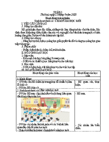 Kế hoạch bài dạy các môn Lớp 4 - Tuần 2 - Năm học 2023-2024 - Phạm Thị Hằng