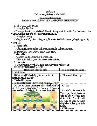 Kế hoạch bài dạy các môn Lớp 4 - Tuần 30 - Năm học 2023-2024 - Phạm Thị Hằng