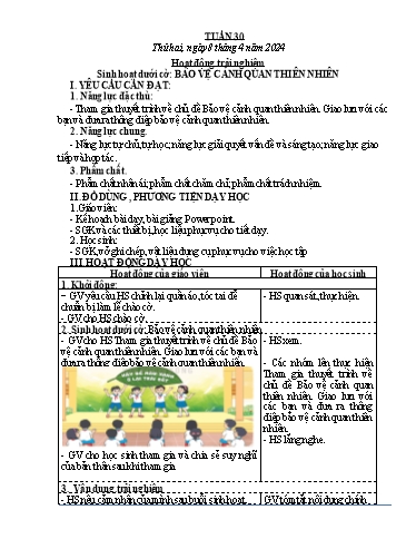 Kế hoạch bài dạy các môn Lớp 4 - Tuần 30 - Năm học 2023-2024 - Võ Thị Hồng Gấm