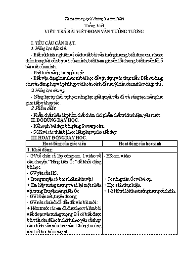 Kế hoạch bài dạy các môn Lớp 4 - Tuần 33 - Năm học 2023-2024 - Phạm Thị Hằng
