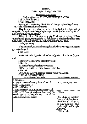 Kế hoạch bài dạy các môn Lớp 4 - Tuần 35 - Năm học 2023-2024 - Võ Thị Hồng Gấm