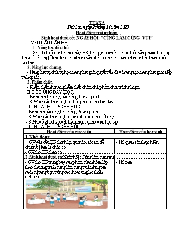 Kế hoạch bài dạy các môn Lớp 4 - Tuần 5 - Năm học 2023-2024 - Phạm Thị Hằng