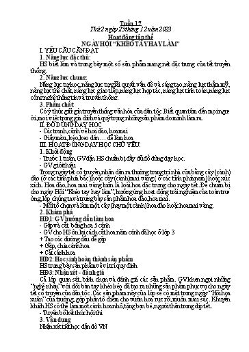 Kế hoạch bài dạy các môn Lớp 5 - Tuần 17 - Năm học 2023-2024 - Võ Thị Hồng Hạnh