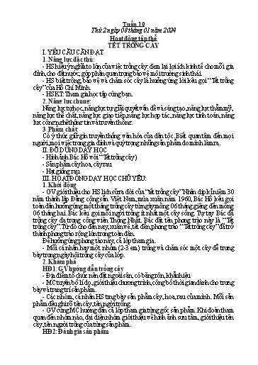 Kế hoạch bài dạy các môn Lớp 5 - Tuần 19 - Năm học 2023-2024 - Phan Thị Quỳnh Trang