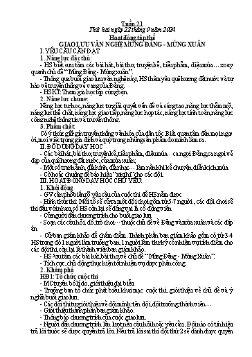 Kế hoạch bài dạy các môn Lớp 5 - Tuần 21 - Năm học 2023-2024 - Hồ Thị Tình