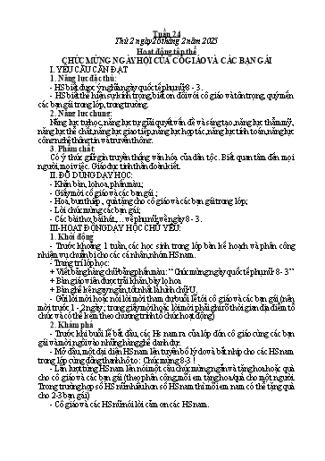 Kế hoạch bài dạy các môn Lớp 5 - Tuần 24 - Năm học 2023-2024 - Võ Thị Hồng Hạnh