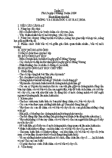 Kế hoạch bài dạy các môn Lớp 5 - Tuần 27 - Năm học 2023-2024 - Phan Thị Quỳnh Trang