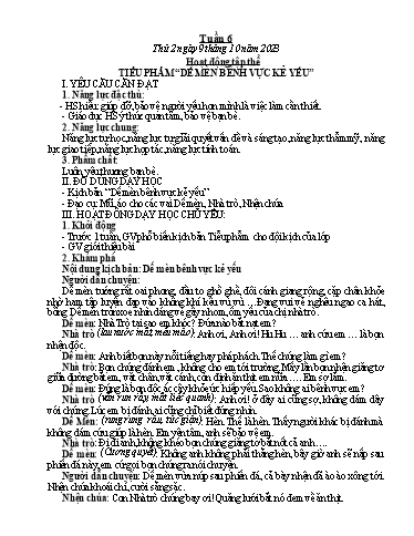 Kế hoạch bài dạy các môn Lớp 5 - Tuần 6 - Năm học 2023-2024 - Võ Thị Hồng Hạnh